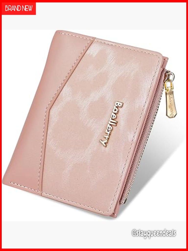 Small Rfid Blocking Bifold Wallet With Zipper Pocket And Id Window